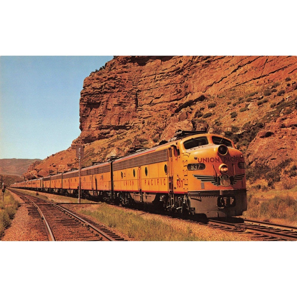 UP Union Pacific E8 #937 City of Los Angeles Echo Canyon UT Photo Card